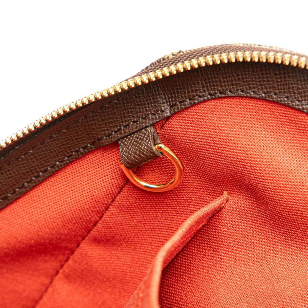 LOUIS VUITTON Authentic Brown Damier Leather Tote Bag - Picture 6 of 8